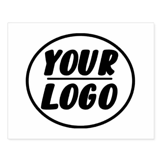 Custom Professioneel Bedrijf Logo Groot briefpapie Rubberstempel (Afrduk)
