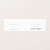 Custom Professioneel Elegant Sjabloon Modern Gevou Visitekaartje (Binnenkant ongevouwen)