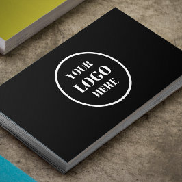 Custom Professionele Business Logo Circle Navy Bla Visitekaartje