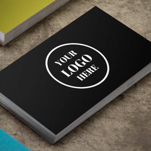 Custom Professionele Business Logo Circle Navy Bla Visitekaartje