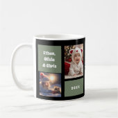 Custom Professionele Grampy Opa 4 Fotocollage Koffiemok (Links)