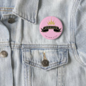 Custom Prom Queen Roze Button (In situ)