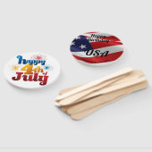 Custom PROMO Fan 4 van juli Parade Hand Out Handwaaier (Niet-gemonteerd)