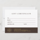 Custom Promotional Gift Certificate Template (Voorkant)