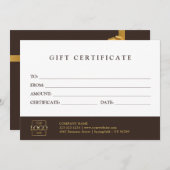 Custom Promotional Gift Certificate Template (Voorkant / Achterkant)