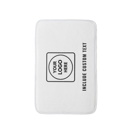 Custom Promotional Logo – No Minimum Order Bath Badmat (Voorkant Verticaal)