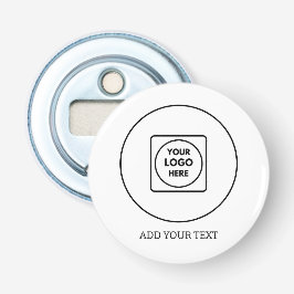 Custom Promotional Logo No Minimum Order Design Button Flesopener