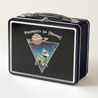 Custom Property of [Name] Robot Dog Lunch Box
