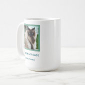 Custom Proud Cat Dad Mug | Pet Photo Gift Koffiemok (Voorkant links)