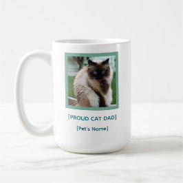 Custom Proud Cat Dad Mug | Pet Photo Gift Koffiemok