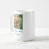 Custom Proud Dog Mom | Pet Photo & Name Keepsake Koffiemok (Voorkant links)