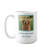 Custom Proud Dog Mom | Pet Photo & Name Keepsake