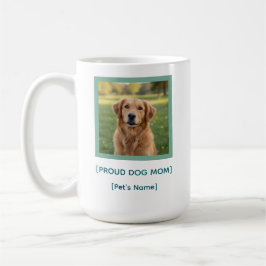Custom Proud Dog Mom | Pet Photo & Name Keepsake Koffiemok