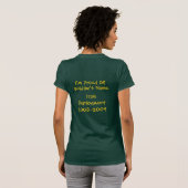 Custom Proud Ma van een geïmplementeerd Soldaat-Sh T-shirt (Achterkant volledig)