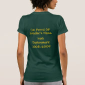 Custom Proud Ma van een geïmplementeerd Soldaat-Sh T-shirt (Achterkant)