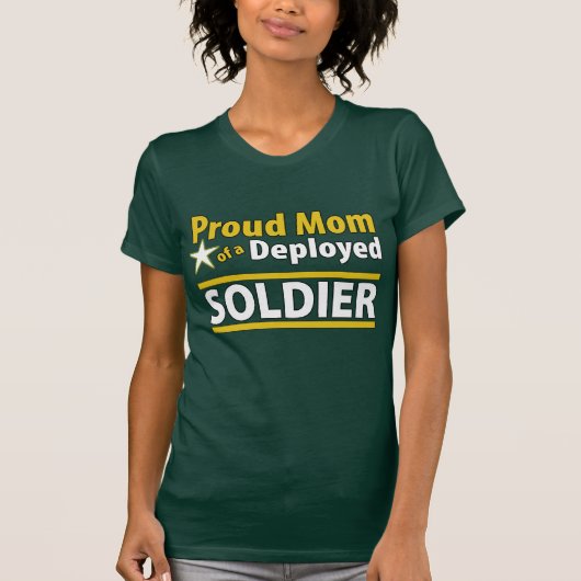 Custom Proud Ma van een geïmplementeerd Soldaat-Sh T-shirt (Voorkant)