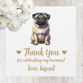Custom Pug Dog Wedding Favoriete Labels