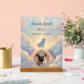 Custom Pug Rainbow Bridge Acrylic Plaque Acryl Bord (Huwelijk)