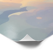 Custom Pug Rainbow Bridge Memorial Poster – Blue (Hoek)