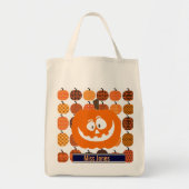 Custom Pumpkin Halloween Canvas tas (Voorkant)