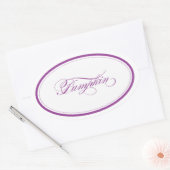 Custom_Pumpkin Oval Ovale Sticker (Envelop)