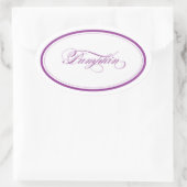 Custom_Pumpkin Oval Ovale Sticker (Tas)