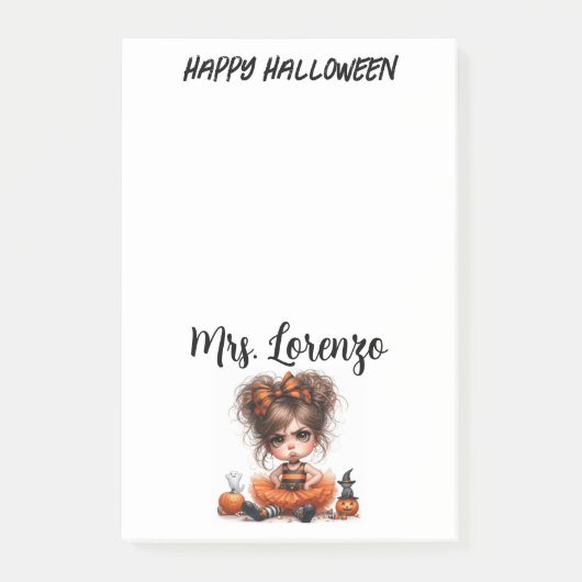 Custom Pumpkin Parade — A Whimsical Halloween Post-it® Notes (Voorkant)