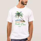 Custom Punta Cana Beach  T-shirt (Voorkant)