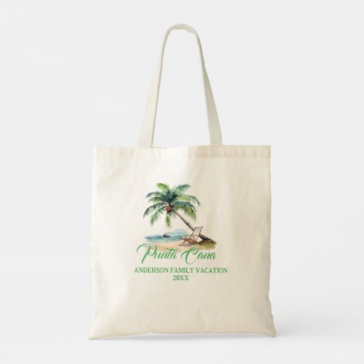 Custom Punta Cana Beach  Tote Bag (Achterkant)