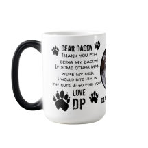 CUSTOM PUPPY HOND PAPA! BESTE PAPA-KOFFIE
