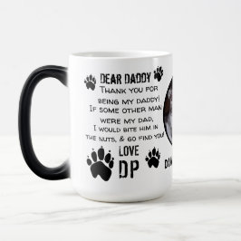 CUSTOM PUPPY HOND PAPA! BESTE PAPA-KOFFIE MAGISCHE MOK