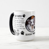 CUSTOM PUPPY HOND PAPA! BESTE PAPA-KOFFIE MAGISCHE MOK (Voorkant links)