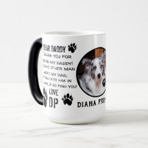 CUSTOM PUPPY HOND PAPA! BESTE PAPA-KOFFIE