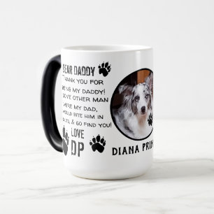 CUSTOM PUPPY HOND PAPA! BESTE PAPA-KOFFIE MAGISCHE MOK