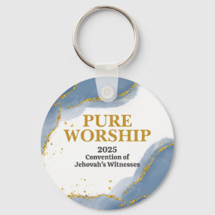 Custom Pure Worship 2025 Convention JW Gifts Sleutelhanger