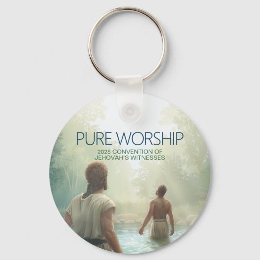 Custom Pure Worship 2025 Convention JW Gifts Sleutelhanger (Voorkant)