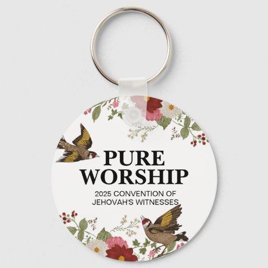 Custom Pure Worship 2025 Convention JW Gifts Sleutelhanger (Voorkant)