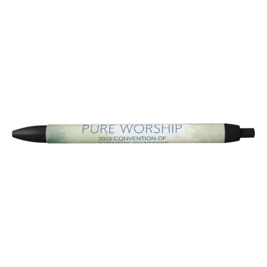 Custom Pure Worship 2025 JW-conventie Zwarte Inkt Pen (Voorkant)