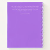 Custom Purple Floral Bullet Journal New Moms Notitieboek (Achterkant)