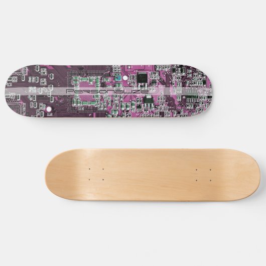 Custom Purple PCB Circuit Board for IT Pros Persoonlijk Skateboard (Horizontaal)