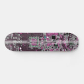 Custom Purple PCB Circuit Board for IT Pros Persoonlijk Skateboard (Horizontaal)