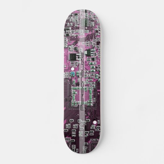 Custom Purple PCB Circuit Board for IT Pros Persoonlijk Skateboard (Voorkant)