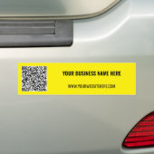 Custom QR Code Business Bumper Sticker Template (Op auto)