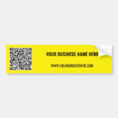 Custom QR Code Business Bumper Sticker Template (Voorkant)