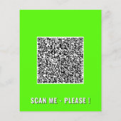Custom QR Code Business Logo Promotional Flyers (Achterkant)