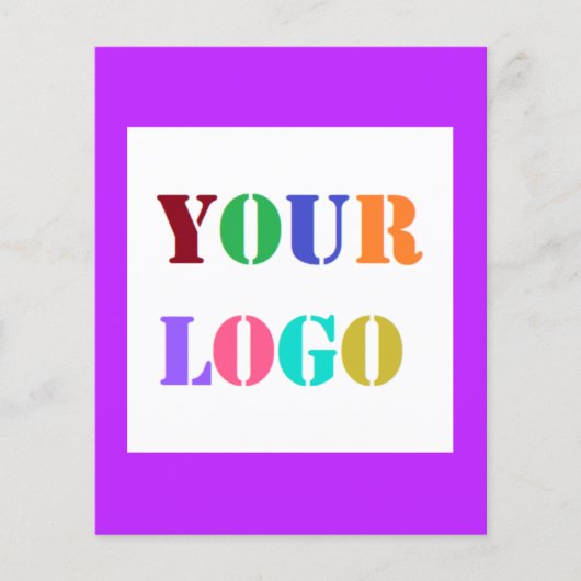 Custom QR Code Business Logo Promotional Flyers (Voorkant)