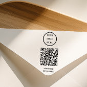 Custom QR Code & Business Logo Rubber Stamp Rubberstempel