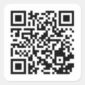 Custom QR Code Classic Round Sticker Sheet (Voorkant)