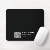 Custom QR code & Editable Retro-Modern Text Muismat (Met muis)