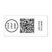 Custom QR Code & Logo Self-Inking Stamp Zelfinktende Stempel (Design)
